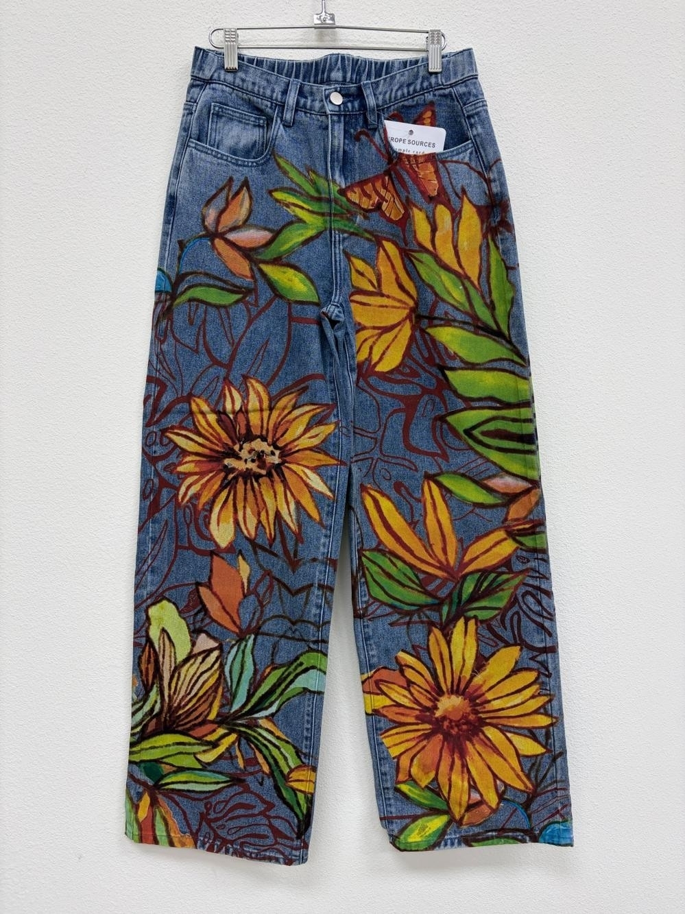 #1913 Oli & Hali Sunflower Butterfly Jeans - Picture 3 of 3